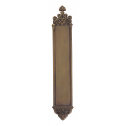 Brass Accents A04-P5640 Gothic Push and Pull Plate - Exterior 3 3/8" X 23 3/4"