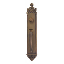 Brass Accents [A02-P7401-609] Solid Brass Door Pull Plate - Antique Brass  Finish - 4 W x 16 L