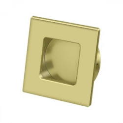 Deltana Flush Pull, Square, HD, 2-3/4"X 2-3/4", Solid Brass
