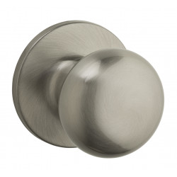 Kwikset Safelock Athens Knob, Finish- Satin Nickel