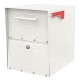Architectural Mailboxes 6200S-06 6200-06 Oasis Jr. Post Mount Mailbox (Stainless Steel)