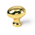 Laurey 456 1-1/4" Solid Brass Oval Knob