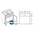 KCD Brooklyn Double Door Standard Base Cabinet