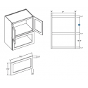 KCD Shaker Wall Microwave Cabinet