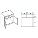 KCD Alex Sink Base Cabinet