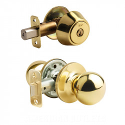 Yale NT New Traditions Cirrus Knob Combo Set w/Entry Knob and Single/Double Cylinder Deadbolt