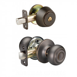 Yale NT New Traditions Oasis Knob Combo Set w/Entry Knob and Single/Double Cylinder Deadbolt