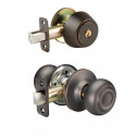 Yale NT-O New Traditions Oasis Entry Knob w/ Single Cylinder Deadbolt Combo Set