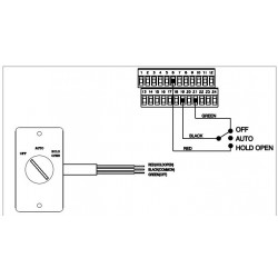 LCN 8310 Series Accessory, Switch 3 Position (On/Off/Hold-Open)