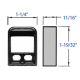 Precision S Strike for Concealed Vertical Rod Devices