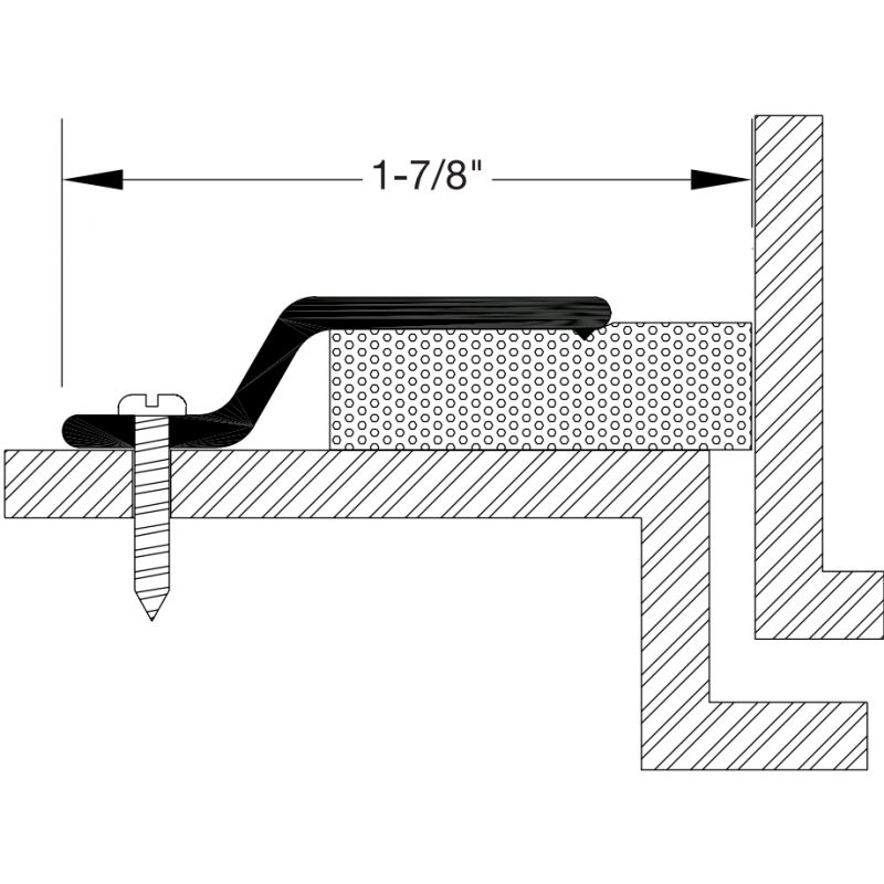 Reese DS79 Weatherstrips, Perimeter Seals, 1-7/8