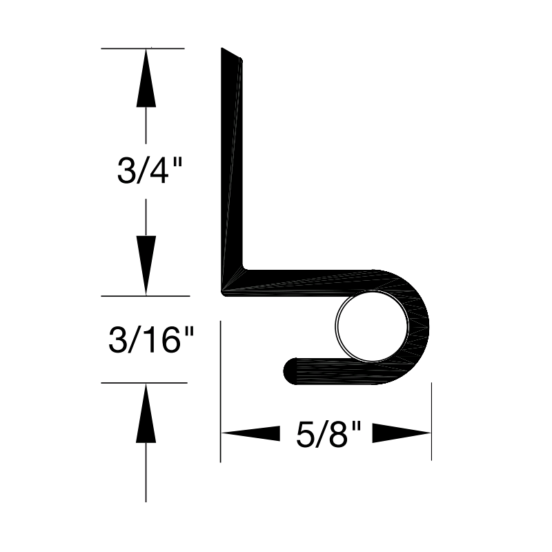 Reese 203 Threshold, Astragal, Interlocking Threshold, 1