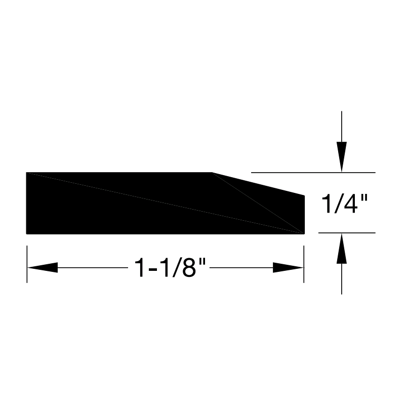 Reese 261 Thresholds, Assembly Component, 1-1/8