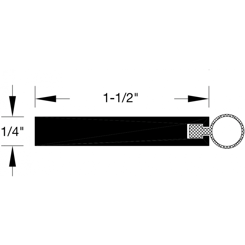 Reese 775 Weatherstrips, Hardware Compatible, 1-3/4