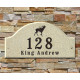 QualArc RID-LOGO Ridgecrest Arch Solid Granite Pet Memorial & Wildlife  Plaque