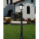 QualArc LMCV Mailbox with Vinyl Numbers, Post and Bayview Solar Lamp