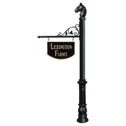 QualArc SNPST Large Hanging Ranch Sign / Post