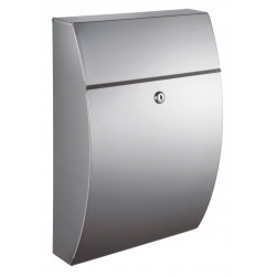 QualArc WF-0906A Winfield Glacial Locking Mailbox, Stainless Steel