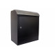 QualArc WF-PB018 Winfield Selma Locking Mail & Parcel Box, Black with Stainless Steel
