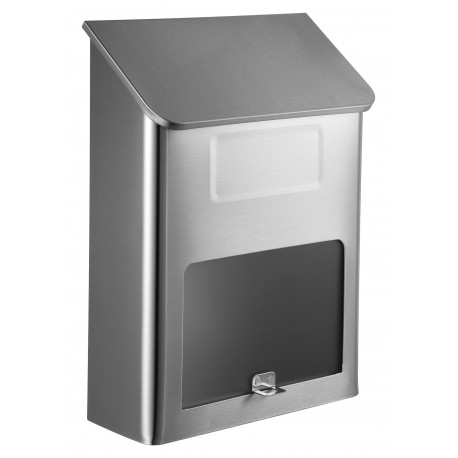 QualArc WF-L002 Winfield Metros Mailbox, Stainless Steel with Window