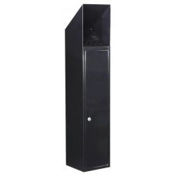 QualArc WF-L1028S Winfield Newark Free Standing Cigarette Ash Receptical, Black Color