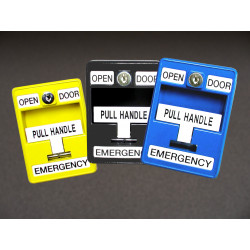Dortronics 6500 Series Emergency Pull Station Surface Mount Colored Back Boxes