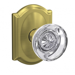 Schlage FC Custom Hobson Glass Knob