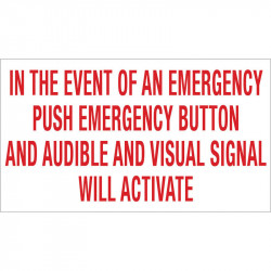 Camden CX-WEC Emergency Call System Optional Signage