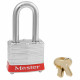 Master Lock 3 Laminated Steel Safety  Padlock (40mm) w/ Colored Bumper