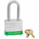 Master Lock 3 Laminated Steel Safety  Padlock (40mm) w/ Colored Bumper