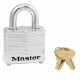 Master Lock 3 Laminated Steel Safety  Padlock (40mm) w/ Colored Bumper