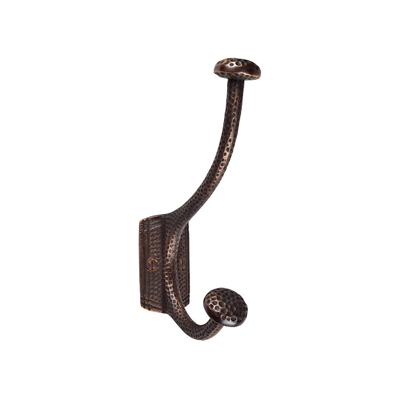 Copper Factory CF128 Solid Cast Copper Robe and Coat Hook w/ Mushroom Motif  6 3/4 H x 3 3/4 Projection