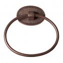 Copper Factory CF133 Solid Copper Towel Ring w/ an Oval Backplate 7 3/8" x 5 3/4"