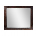 Copper Factory CF138 Solid Hammered Copper Framed Rectangular Mirror 25 x 21"