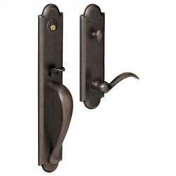 Baldwin Hardware 6402 Boulder Full Escutcheon Handleset Emergency Egress