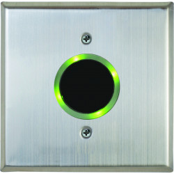 Camden CM-331 Battery Powered Wireless Active Infrared Hands-Free Switch with Stainless Steel Faceplate