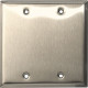 Camden CM-43CP Double Gang/Square Mounting Box, Double Gang Stainless Steel Cover Plate