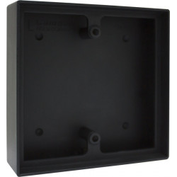 Camden CM-43LP Double Gang/Square Mounting Box, Flame/Impact Resistant Black Plymer (ABS) 5" X 5" X 13/8"