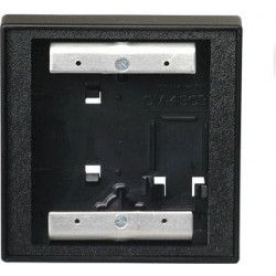 Camden CM-53 Double Wall/Square Mounting Box, Flame/Impact Resistant Black Polymer (ABS), For Use w/ CM-2