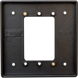Camden CM-540B Double Gang/Square Mounting Box, Flame & Impact Resistant Black Polymer (ABS)