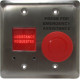 Camden CM-AF540SO Stainless Steel Faceplate, Emergency Call System Component, Push/Pull Mushroom Push Button, Red
