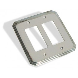Colonial Bronze 6001-2G  Double GFI Square Deco Switch Plate
