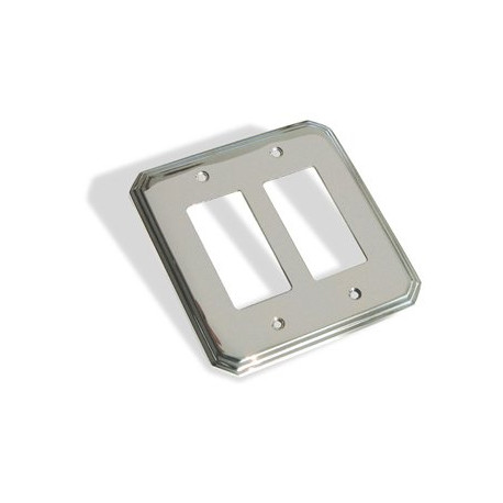 Colonial Bronze 6001-2G  Double GFI Square Deco Switch Plate