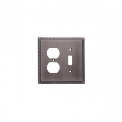 Colonial Bronze 6006-1T1D Single Toggle/Single Duplex Rope Switch Plate