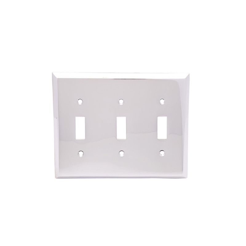 Colonial Bronze 6008-3T Triple Toggle Square Bevel Switch Plate