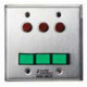 Alarm Controls SLP-3L Double Gang Stainless Steel Wall Plate Monitoring Control Station