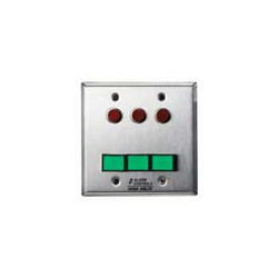 Alarm Controls SLP-3L Double Gang Stainless Steel Wall Plate Monitoring Control Station