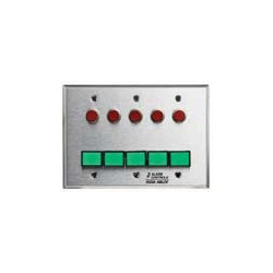 Alarm Controls SLP-5L Three Gang Stainless Steel Wall Plate Monitoring Control Station