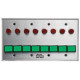 Alarm Controls SLP-7L Four Gang Stainless Steel Wall Plate Monitoring Control Station