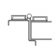 Markar FS201 Full Surface 1/8" Inset Pin & Barrel Hinge